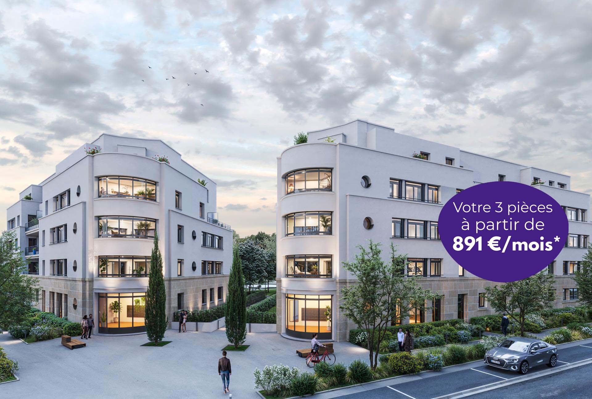 Appartements neufs en BRS du 2 au 5 pièces à Chessy