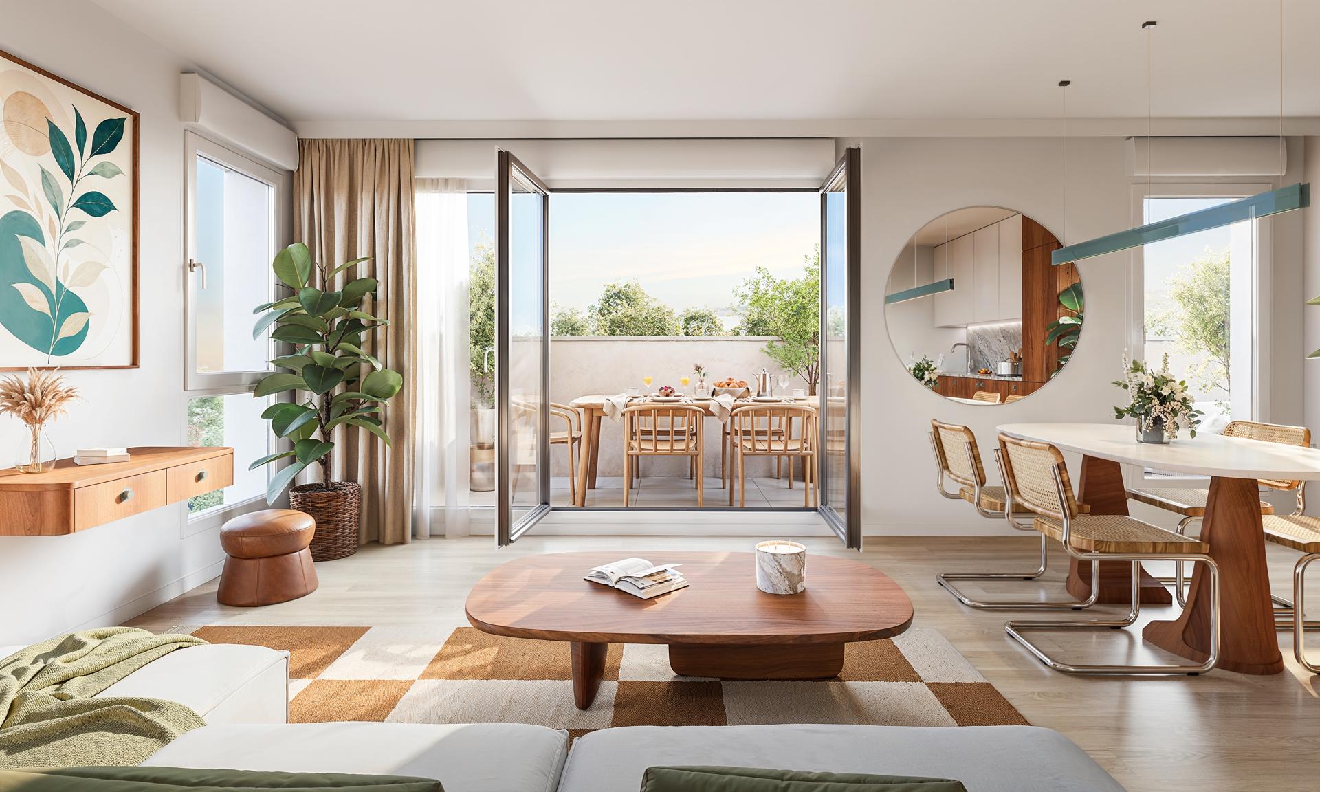 Appartements neufs à Maurepas dès 145 000 €, du studio au 5 pièces avec espace extérieur privatif et parking.