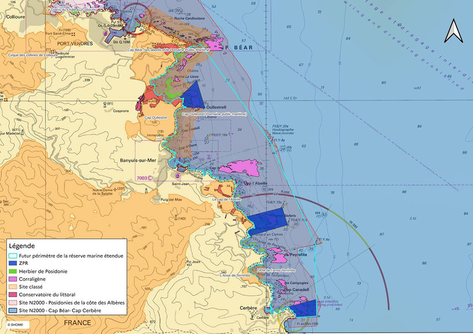 Carte du projet d’extension de la Réserve Naturelle Nationale