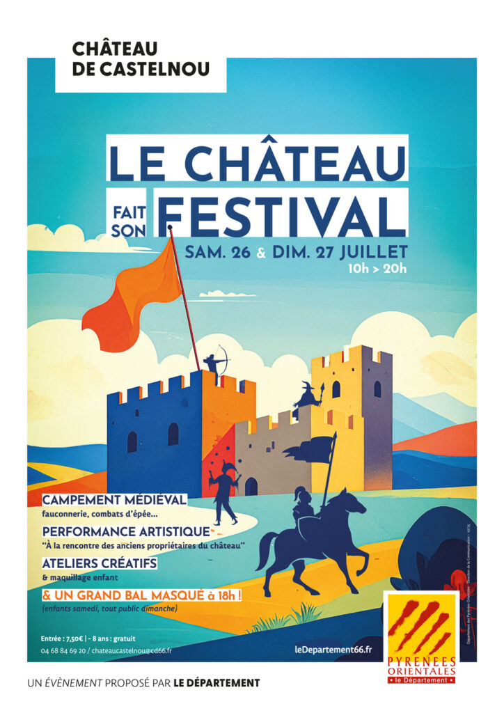 Castelnou ChateauFaitFestival Affiche A3 Juillet2025