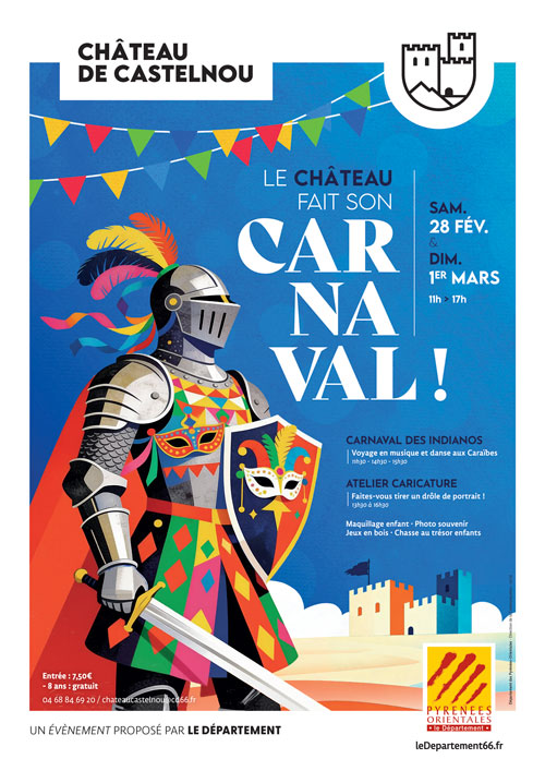 Castelnou_ChateauFaitSonCarnaval_Affiche_A3_Jan2026 Castelnou ChateauFaitSonCarnaval Affiche A3 Jan2026