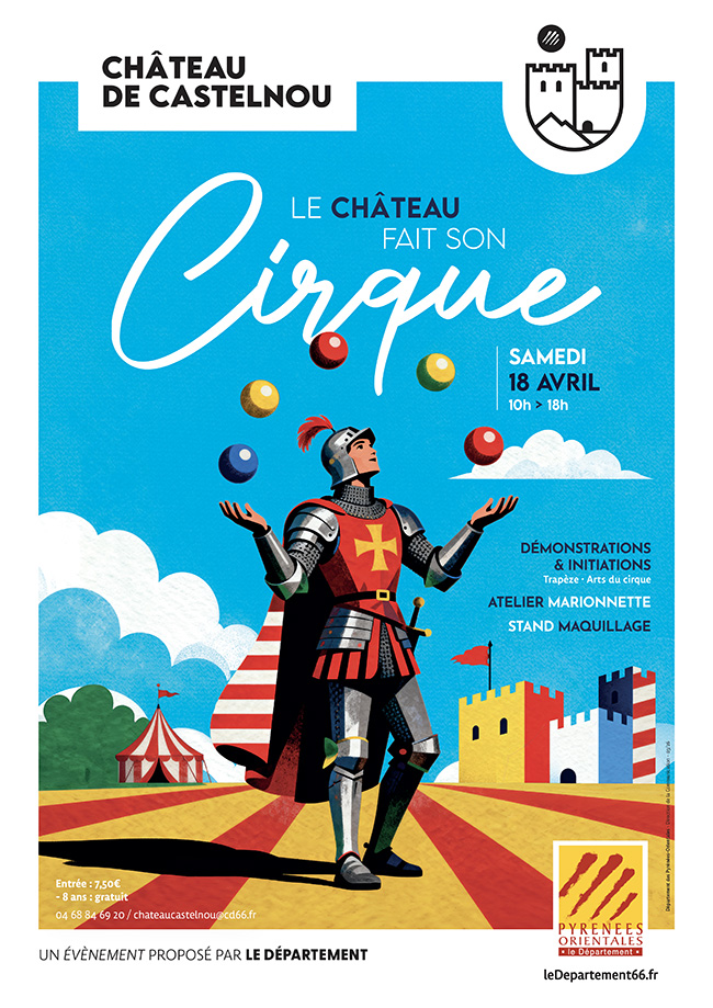 Castelnou ChateauFaitSonCirque Affiche A3 Mars2026