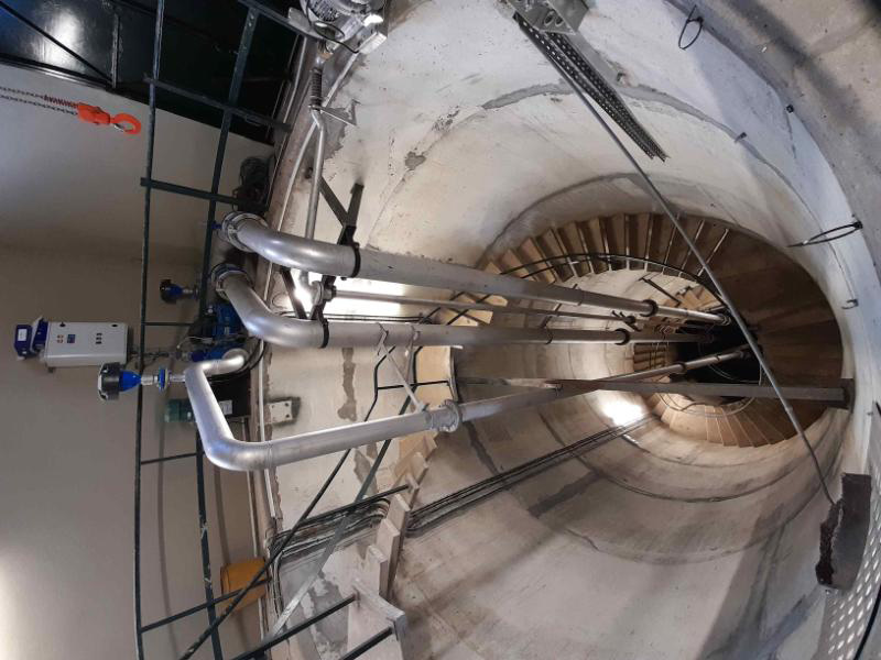 Le complexe de production d’eau potable d'En Gorner avce puit (SIVU du Conflent, Secteur de Prades)