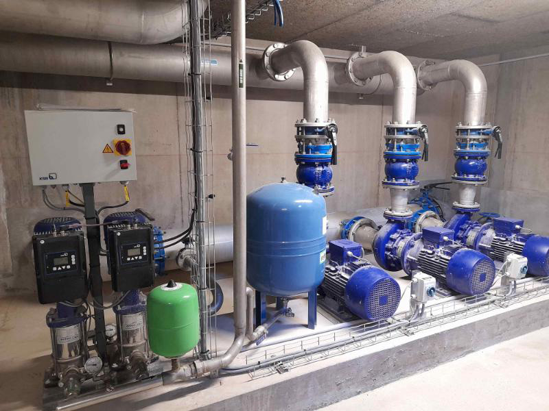 Le complexe de production d’eau potable d'En Gorner avce puit (SIVU du Conflent, Secteur de Prades)