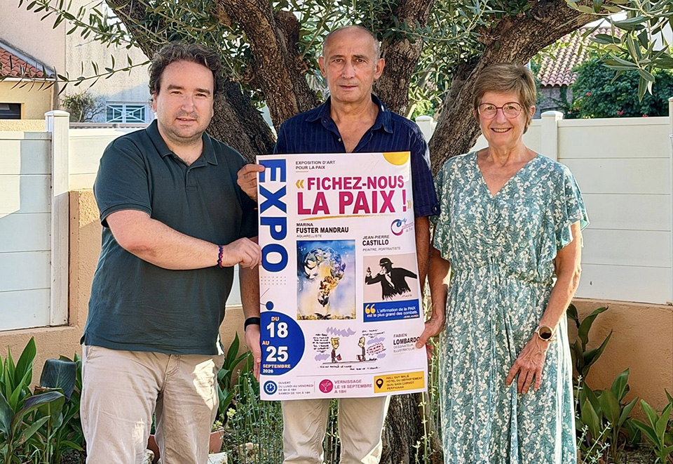 photo des 3 exposants photo des 3 exposants